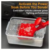 BBQ Grill Cleaner Brush, EEFINITE Steam Grill Brush for Outdoor Grilling with Replacement Scrub Sponge + Superior Scraper, Safe No Wire Bristle Barbecue Scrubber Brush for Grills Cleaning Tool