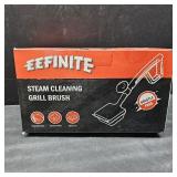 BBQ Grill Cleaner Brush, EEFINITE Steam Grill Brush for Outdoor Grilling with Replacement Scrub Sponge + Superior Scraper, Safe No Wire Bristle Barbecue Scrubber Brush for Grills Cleaning Tool