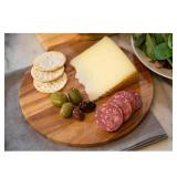 9' Acacia Wood Circle Serving Board