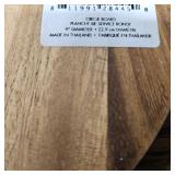 9' Acacia Wood Circle Serving Board
