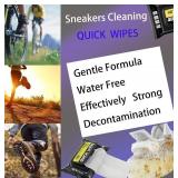 4 New Packs of Mygezi Pack Shoe Sneaker Wipes Cleaner Quick Wipes Disposable Travel Portable Removes Dirt, Stains