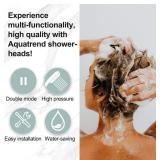 New Aquatrend 25-Stage Shower Head Filter for Hard Water, High Pressure Shower Filter for Removing Chlorine and Fluoride, Vitamin C Improves the Condition of Skin Hair Nails, Chrome
