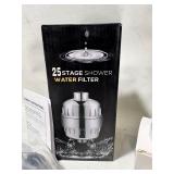 New Aquatrend 25-Stage Shower Head Filter for Hard Water, High Pressure Shower Filter for Removing Chlorine and Fluoride, Vitamin C Improves the Condition of Skin Hair Nails, Chrome