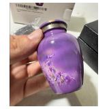 New Natures Peace Hummingbird Adult Urn for Human Ashes - A Lovely Sharing Tokens to Remember Your Loved One - Mini Urns for Human Ashes - Cremation Urns - Memorial for Funeral, Purple