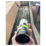 1-5/8 in. X 6 ft. Black Galvanized Steel Chain Link Fence Post  *Read Description* - Multi Lot of 10, the amount you bid is automatically multiplied by 10, so 10 x your bid$