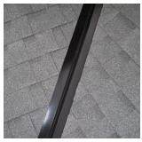 Bundle of 8 24 in. x 10 ft. Galvanized Steel W-Valley Flashing in Black *retails $145* has dents - smooth out - savable condition