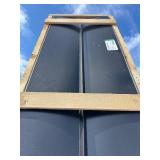 Bundle of 8 24 in. x 10 ft. Galvanized Steel W-Valley Flashing in Black *retails $145* has dents - smooth out - savable condition