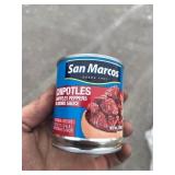 Case of 24/7.5oz San Marcos - DESDE 1957. CHIPOTLES - CHIPOTLES PEPPERS IN ADOBO SAUCE - Great for Salsa Making *Retails $60*