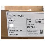 Flavorseal Vacuum Pouch: 8 x 12, Coex, 3 mil., Clear 500cnt