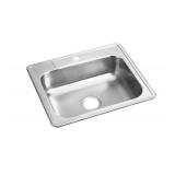 Elkay Dayton Stainless Steel 25' x 22' x 6-9/16', Single Bowl Drop-in Sink - Out of box Comes as pictured *Retails $114*