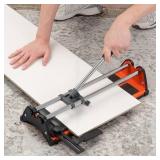 Manual Tile Cutter, 14 Inch Professional Ceramic Tile Cutter with Durable & Sharp Tungsten Carbide Cutting Wheel, Tile Cutter Tools for Cutting Porcelain Floor with Anti-slip Handle & Feet