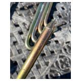 Bundle of 5 Heavy Duty Steel Tie Downs - Commercial Quality 15” Long