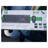 OLIVE- Qr-80 Wired Keyboard With Wired Optical Mouse Black