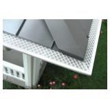 Bundle of 5 Pieces LeafFilter Versa 4' Main Body WHITE LF-U-H-093 - Comes with Screen 5’ x 4” Per Piece
