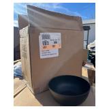 Box of 24 Black Dishwasher & Microwave Safe Bowls