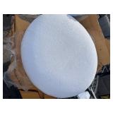 Circle Seat Luxury Quality Outdoor Cushions - Circle Seat & Half Circle Back - 3’ White/Ivoryish