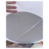 Circle Seat Luxury Quality Outdoor Cushions - Circle Seat & Half Circle Back - 3’ White/Ivoryish