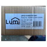 66 in. - 120 in. Adjustable Single Curtain Rod 3/4 in. Dia. in Brushed Nickel