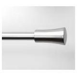 66 in. - 120 in. Adjustable Single Curtain Rod 3/4 in. Dia. in Brushed Nickel