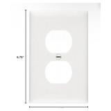 Legrand Pass & Seymour SP8WUCC100 Bundle of 15 Plastic Wall Plates, One Duplex Receptacle Outlet, White - no box