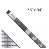 Bundle of Four 36 in. x 84 in. Gray Fiberglass Window Screen