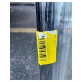 Bundle or 2 Glass Window Panes Black Frame - 16” x 30.5” each