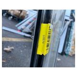 Bundle or 2 Glass Window Panes Black Frame - 16” x 30.5” each