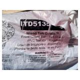 ITD5135 - Two Piece PVC Pipe Freestanding Tub Drain Kit & Rough-In - Easy Installation, Asymmetrical Deck Plate, Water, Air, & Smoke Testable - Designed for 8'/10' Joist Spaces & Tight Bathrooms *Reta