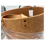 Beautiful Quality Large Faux Leather Storage Bin Camel Brown - Hearth & Hand Magnolia 16” x 16”