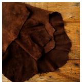 Bundle of 4 Dark Brown Goat Leather Hides - see images, Roughly 3’ x 2’ Sizing per Hide - GREAT FOR CREATIVE PROJECTS Refurbishing Etc