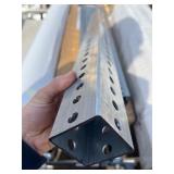 Bundle of 4, 3.5’ x 2” x 2” Metal Sq Sign Post - Great Metal Stock