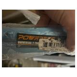 POWERTEC 71119V 36 Inch Double-Cut Profile Universal T-Track with Predrilled Mounting Holes, T Track for Woodworking Jigs and Fixtures, Drill Press Table, Router Table, Workbench, 2 Count, Pack of 1