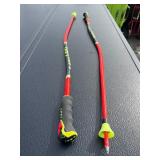 Pair of LEKI WCR LITE GS 3D Racing Ski POLES - Used - Great Wall Decor for man cave etc