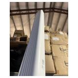 3 in. x 4 in. x 10 ft. White Vinyl Downspout