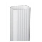 3 in. x 4 in. x 10 ft. White Vinyl Downspout