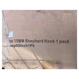 Heavy Duty 92 in. Steel Shepherd Hook Curled