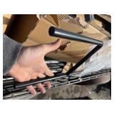 Heavy Duty 92 in. Steel Shepherd Hook Curled