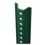 2 Green Steel U Channel Posts - Great for signs, fences etc