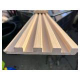 2 Pieces of Beautiful Wooden Slat Wall Panels - Oak Natural Color - not perfect sm blemishes on ends *Multi Lot, each bid will be Multiplied by the amount in the lot ( x8)*