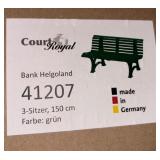New inbox CourKoal Park Bench Bank Helgoland 41207 - Great for Personal Gardens or Community Space *Retails $260*