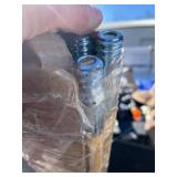 Bundle of 3 Wood Broom Handle with Metal Threaded Tip Heavy Duty Natural Lacquered Wood Handle for Floor Home Office Commercial, 6’ x 1' Diameter