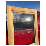 Wood Door With Glass Window - InterChangeable Screen Insert - 78” x 3’ - Contains blemishes see images