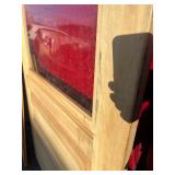 Wood Door With Glass Window - InterChangeable Screen Insert - 78” x 3’ - Contains blemishes see images