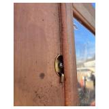 Wood Door With Glass Window - InterChangeable Screen Insert - 78” x 3’ - Contains blemishes see images