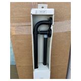 66'-120' French Curtain Rod Black - Threshold™: Steel, Single Rod, Antiqued Finish, 50lb Capacity