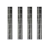 74” Wire Shelving Poles 4-Pack - Gray Epoxy