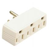 Bundle of 3 Legrand Pass & Seymour 697WCC20 15 Amp Triple Tap Adapter, Convert One Outlet to Three, White