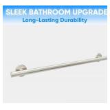 33” Skyline Grab Bars for Shower 1.25” Dia | ADA Handicap Grab Bars for Wall in Brushed Finish | Made from 304 Stainless Steel & Holds up to 500 lbs *Retails $94* - no screws