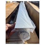 XL Outdoor/Indoor Roller Shade Light Gray - Professional Quality Sun Shade W/ Metal Brackets and Aluminum Track 106” x 72”