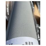 XL Outdoor/Indoor Roller Shade Light Gray - Professional Quality Sun Shade W/ Metal Brackets and Aluminum Track 106” x 72”